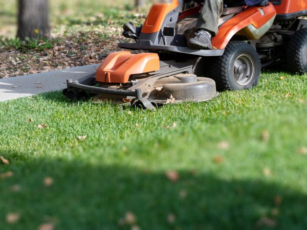 Professional,Lawn,Mowing,Machine.,Summer,And,Autumn,Season,Sunny,Lawn