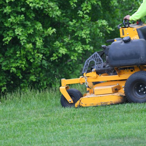 Manual,Worker,Mowing,The,Lawn